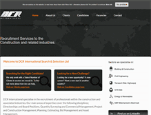 Tablet Screenshot of dcrinternational.com
